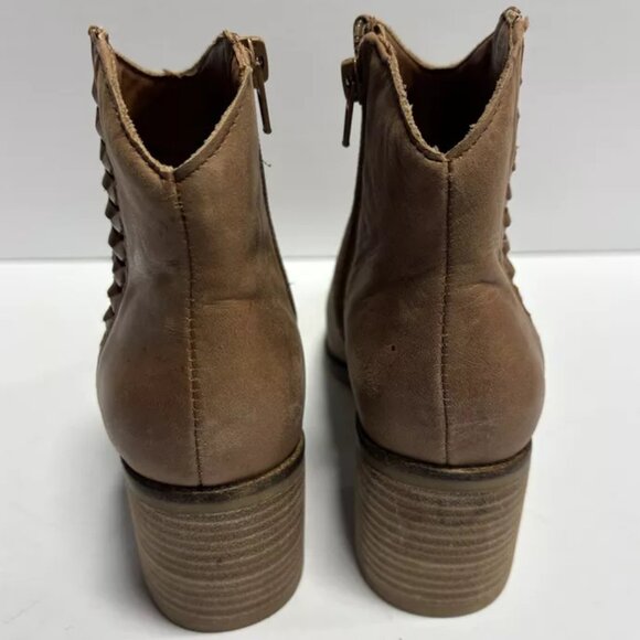 Lucky Brand Women’s Cosmio Brown Zip Booties, Size 6 M - Picture 4 of 7
